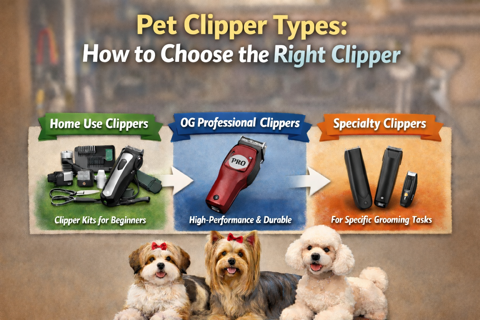 Dog Grooming Clippers Types: How to Choose The Right Clipper